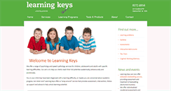 Desktop Screenshot of learningkeys.com.au